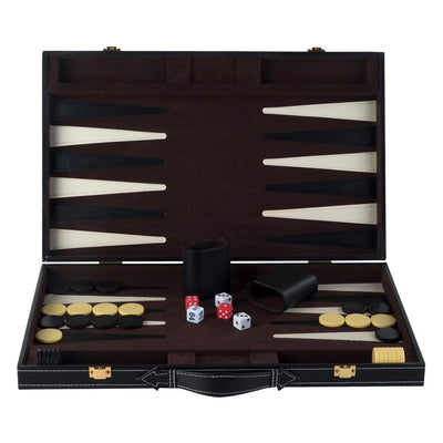 Engelhart backgammon 18 bruin en ivoor klassiek bordspel