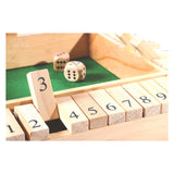 Shut the box (4 spelers) 29x29x3,5cm - rubberhout - afbeelding 4