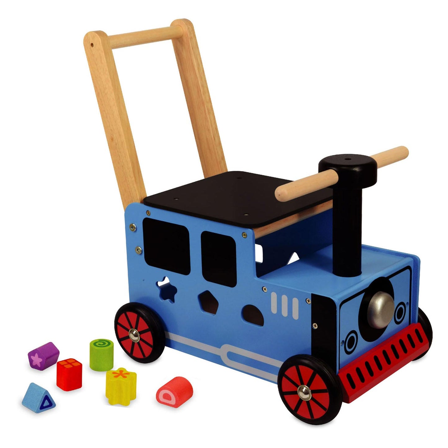 I'm toy loop- en duwwagen trein