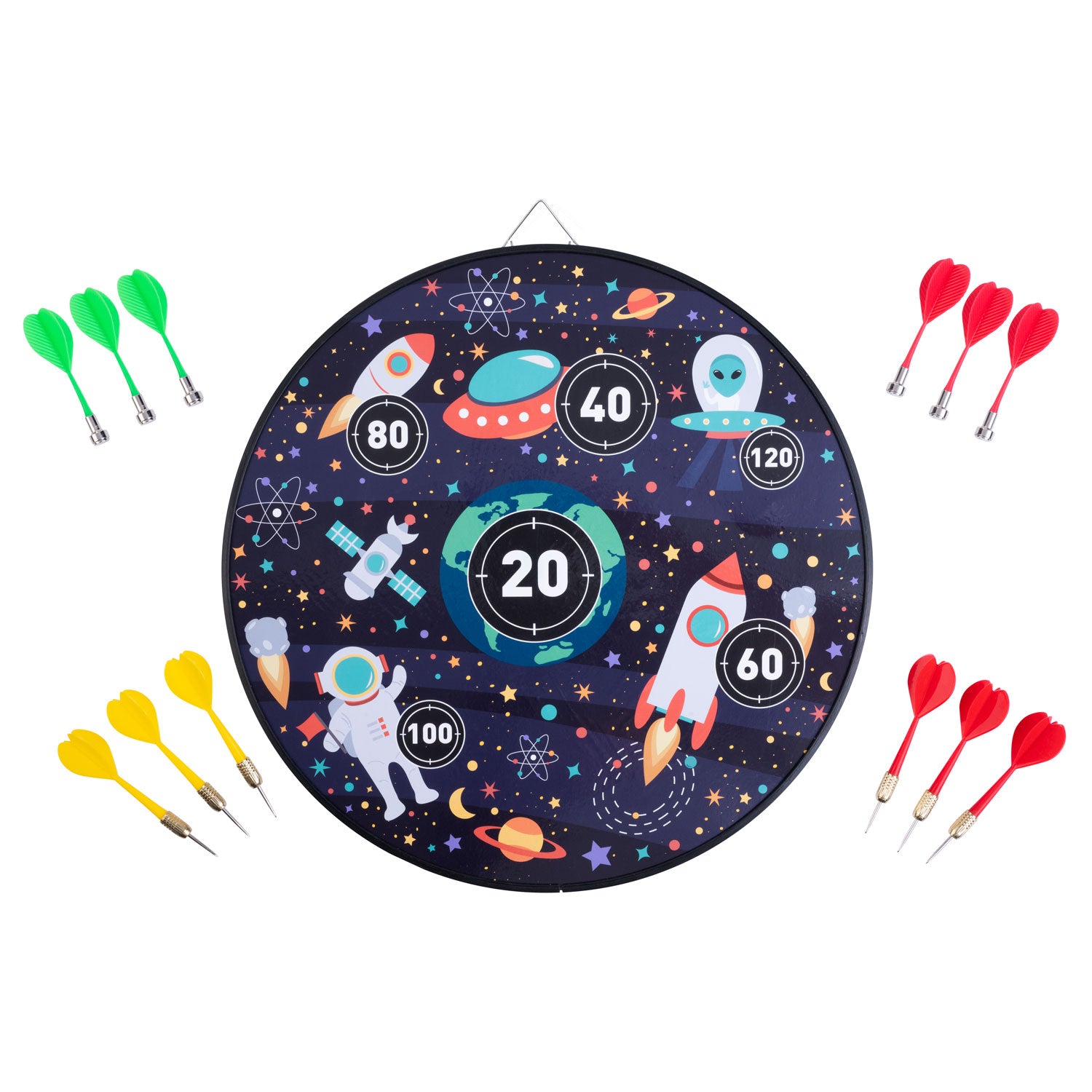 Engelhart magnetisch dartbord dubbelzijdig - ruimte
