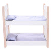 Poppen stapelbed grijs wit