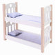 Poppen stapelbed grijs wit