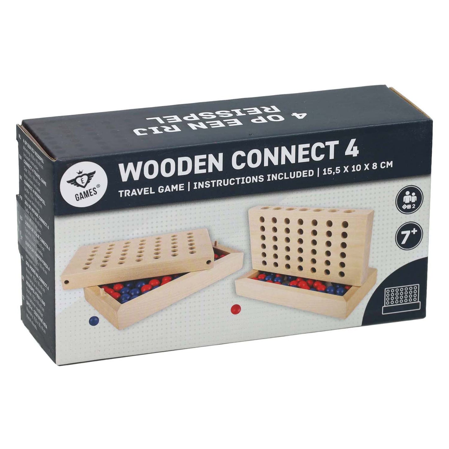 Longfield houten vier op een rij-spel