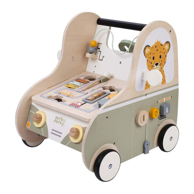 Jack jacky houten loopwagen auto jack jacky