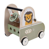 Jack jacky houten loopwagen met educatieve activiteiten – multi functional car – activiteiten loopwagen – walker speelgoed – motoriek cognitieve ontwikkeling – educatief houten speelgoed – jack jacky - afbeelding 4