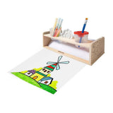 Houten papierrolhouder - afbeelding 3