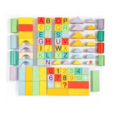 Houten bouwblokken kleur, 84st. - afbeelding 4