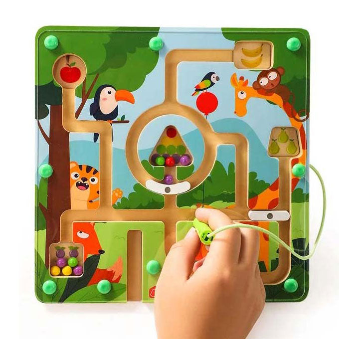 Dorjee magnetisch labyrinth dieren - 22x22cm
