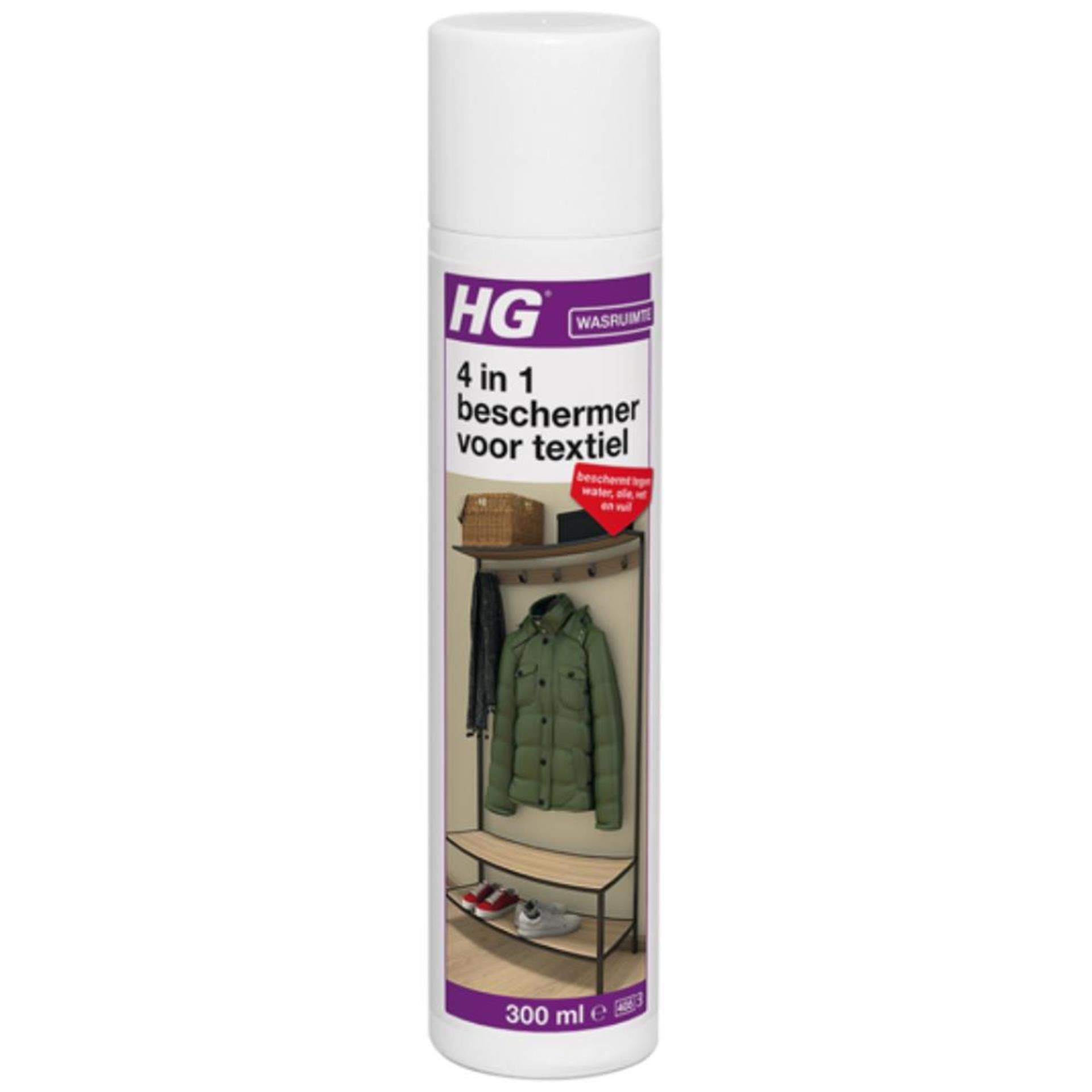 Hg 4 in 1 beschermer voor textiel - 300ml - doeltreffend