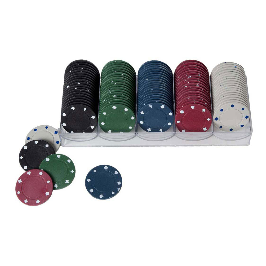 Fiches 40mm 100 stuks verschillende kleuren