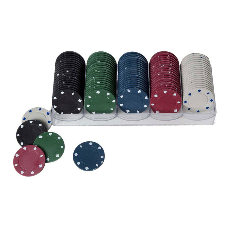 Fiches 40mm 100 stuks verschillende kleuren