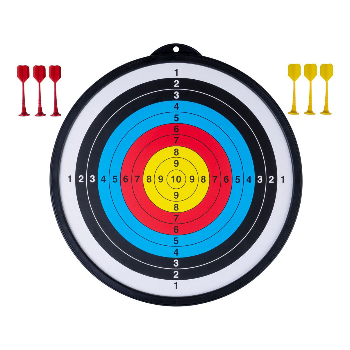 Dubbelzijdig magnetisch dartboard incl 6 pijlen