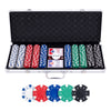 Pokerset in zilveren koffer - 500 chips 11,5gr.