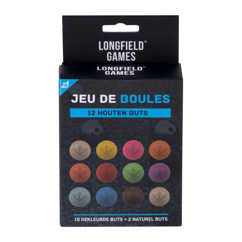Jeu de boules buts 12 houten ballen - 30mm