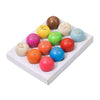 Engelhart jeu de boules buts 12 houten ballen - 30mm