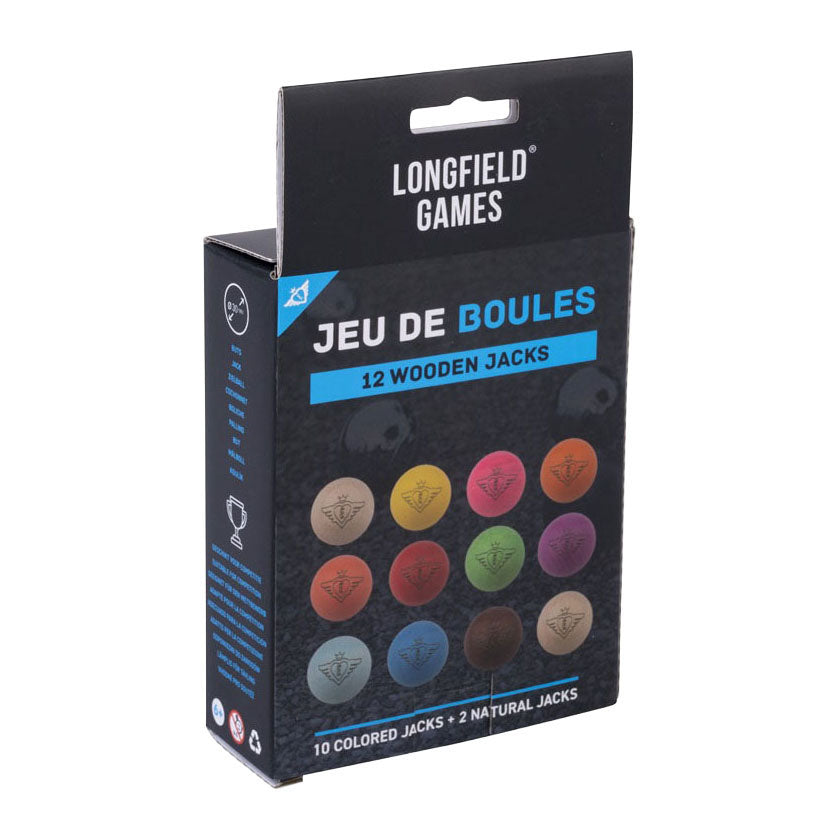 Jeu de boules buts 12 houten ballen - 30mm