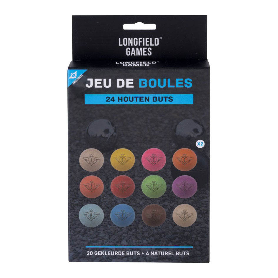 Engelhart jeu de boules buts 24 houten ballen - 30mm