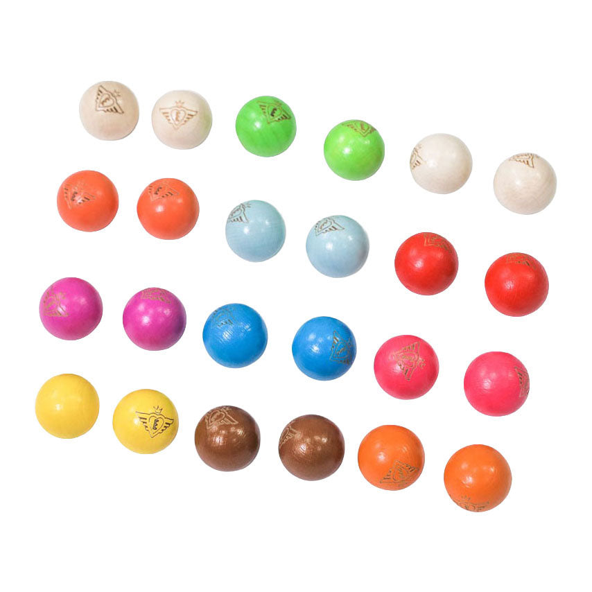 Engelhart jeu de boules buts 24 houten ballen - 30mm