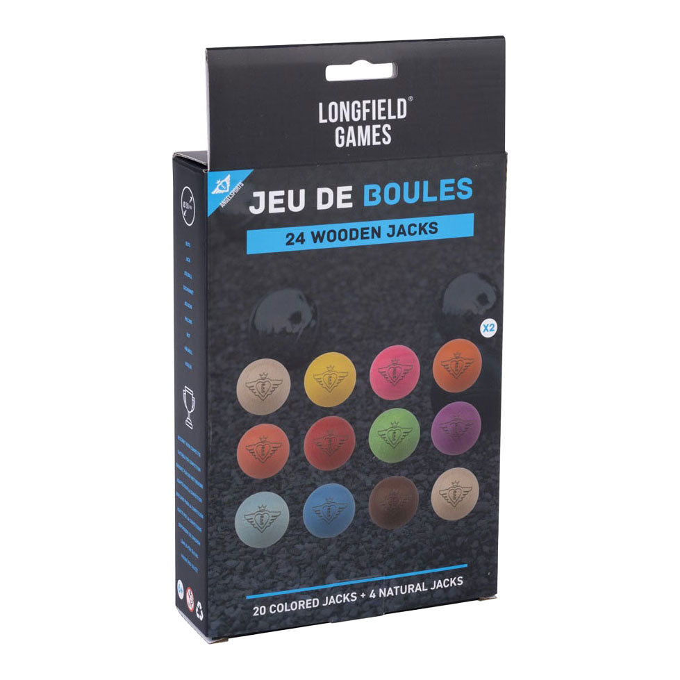 Engelhart jeu de boules buts 24 houten ballen - 30mm