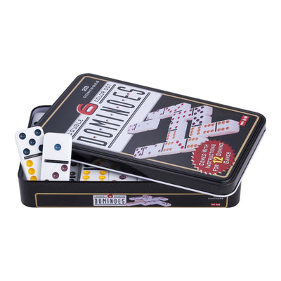 Longfield domino dubbel 6 in blik