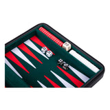 Backgammon reisspel met rits - zwart - afbeelding 3