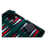Backgammon reisspel met rits - zwart - afbeelding 4