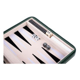 Backgammon reisspel met rits - groen - afbeelding 3