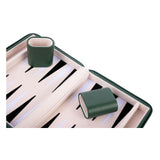 Backgammon reisspel met rits - groen - afbeelding 4