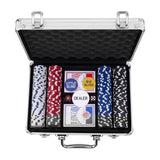 Pokerset in zilveren koffer - 200 chips - afbeelding 3