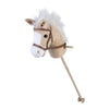 Houten stokpaardje beige - 95cm