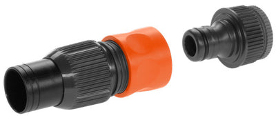 Gardena aansluitset pompen 19 mm (3 4 ) slang slangstuk (zwart oranje, 1752-20)