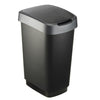 Rotho twist afvalbak 25l dark silver