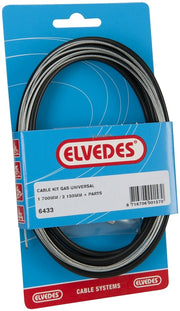 Elvedes Gaskabel universeel 1700mm 2250mm extra flexibel verzinkt zwart (op kaart) - afbeelding 1