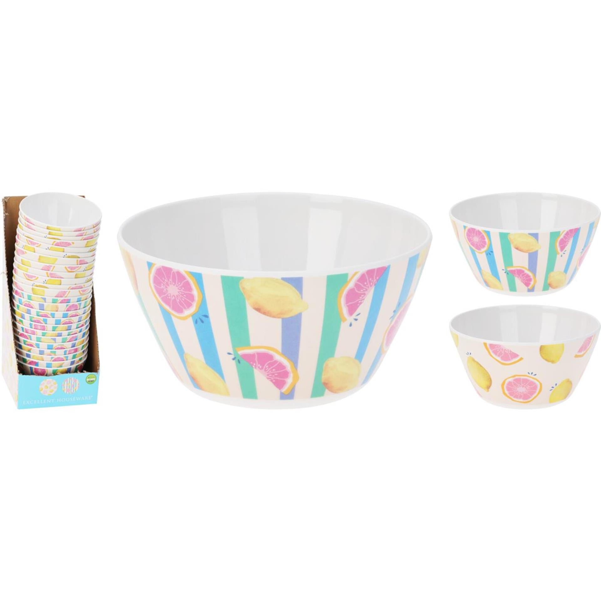 Excellent houseware schaal melamine 145xh70mm fruit