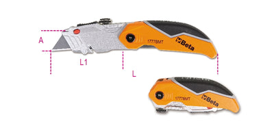 Beta inklapbaar mes multifunctioneel