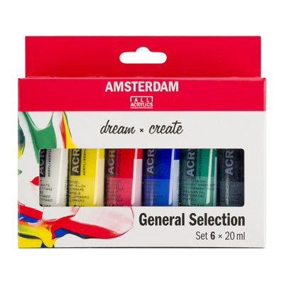 Amsterdam acrylverf standard set, 6dlg.