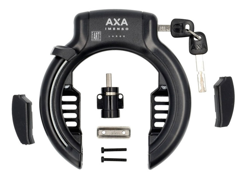Axa imenso large (75mm) ringslot art-2 zwart met bosch powertube bes3 accuslot oem