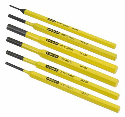 Stanley handgereedschap centerpunt en drevel set 6dlg. - 4-18-226