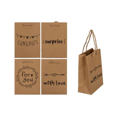 Out of the blue cadeauzakje met tekst 11,5x6x16cm