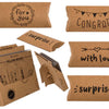 Ootb cadeaubox kraft papier met tekst 14x6cm
