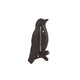 No brand buitenthermometer bird oud bruin metaal 17x8x1cm | 3 stuks