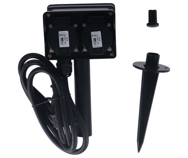 Fx control tuinstekkerdoos met timer zwart