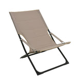 No brand ligstoel padded 4 postio beige - afbeelding 1
