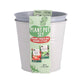 Overige merken kweekset emmer bio tomaten en sla 17cm metaal | 8 stuks