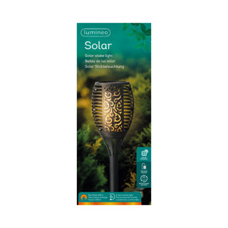Solar fakkel plastic fire flame effect | 4 stuks
