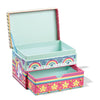 Totum unicorn sieraden doosje versieren - speelgoed meisjes knutselen cadeau tip - mozaïek 15 x 10 x 10 cm cadeau tip meisjes en jongens vanaf 3 jaar