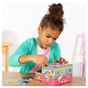 Totum unicorn sieraden doosje versieren - speelgoed meisjes knutselen cadeau tip - mozaïek 15 x 10 x 10 cm cadeau tip meisjes en jongens vanaf 3 jaar