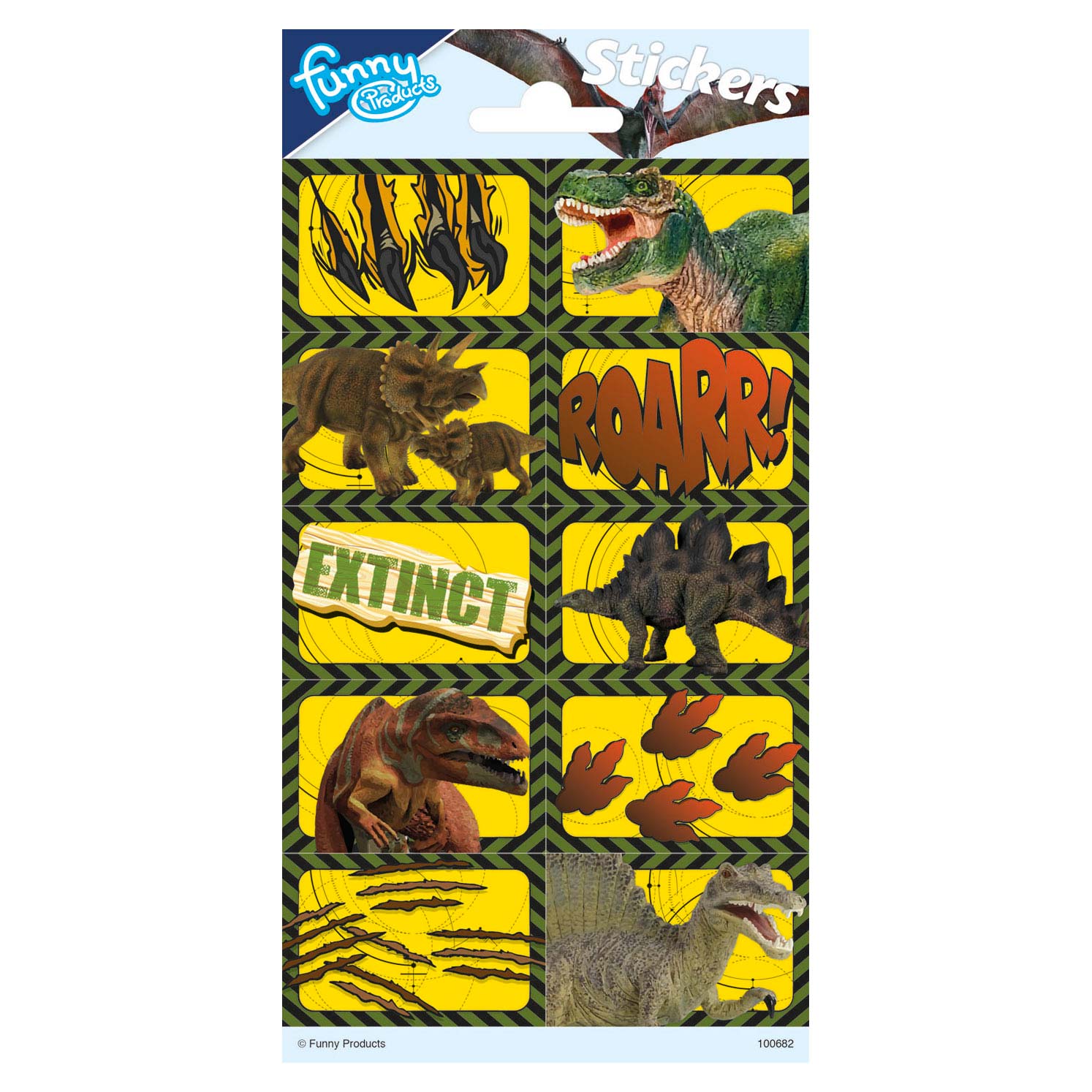 Totum stickervel dino's