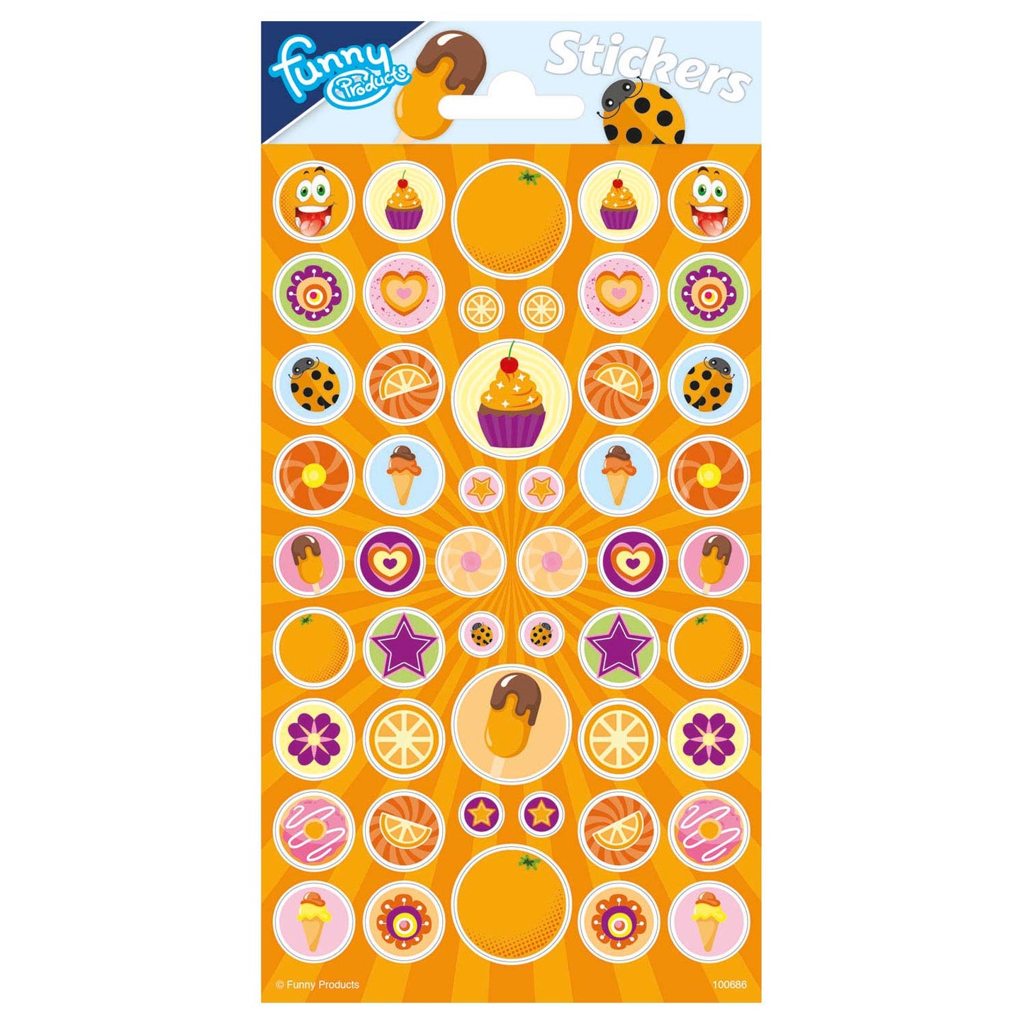 Totum stickervel met geur - sinaasappel
