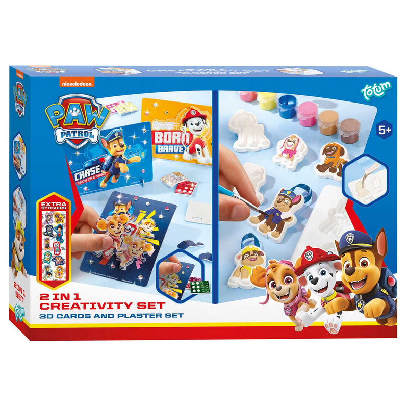 Totum paw patrol knutselset, 2in1